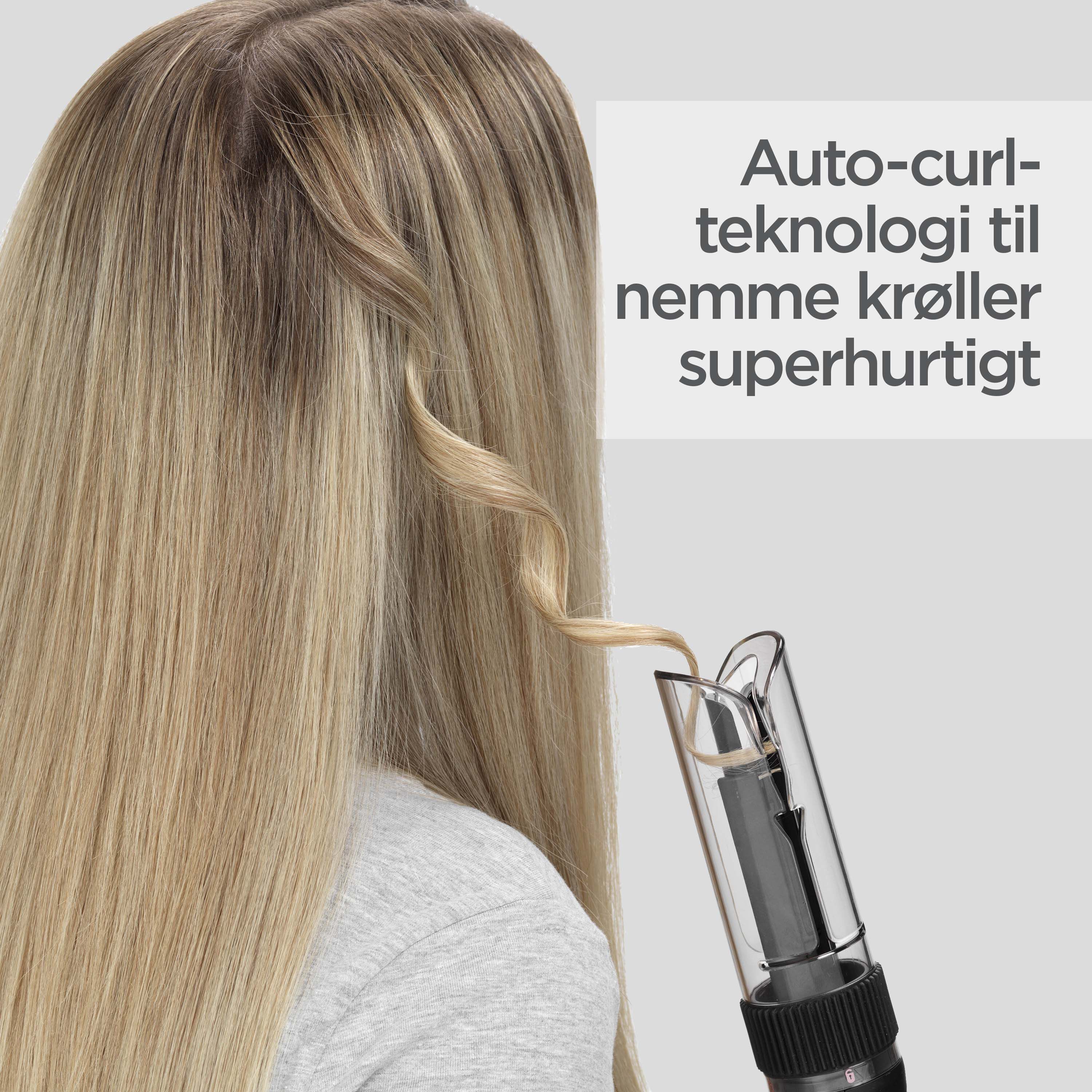 Auto-curl-teknologi til nemme kr&oslash;ller superhurtigt